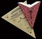 Preview: Baby Dunhill Red - Foldable glowing Paperstar with 5 points, 40 cm